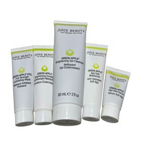 Juice Beauty Green Apple Sample Set Brightening Gel Age Defying Mask Moisturizer